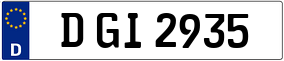 Trailer License Plate